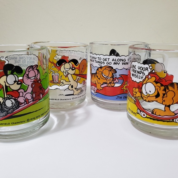 McDonald's Other - Vintage McDonald's Garfield Mugs Set of 4 1978